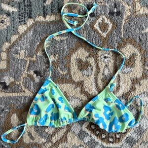 Xhilaration Green and Blue Bikini Top